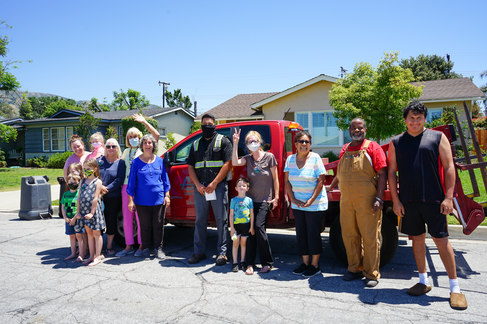 11Glendora Residents Say “Thank You!” to Athens Services Drivers With Block Party