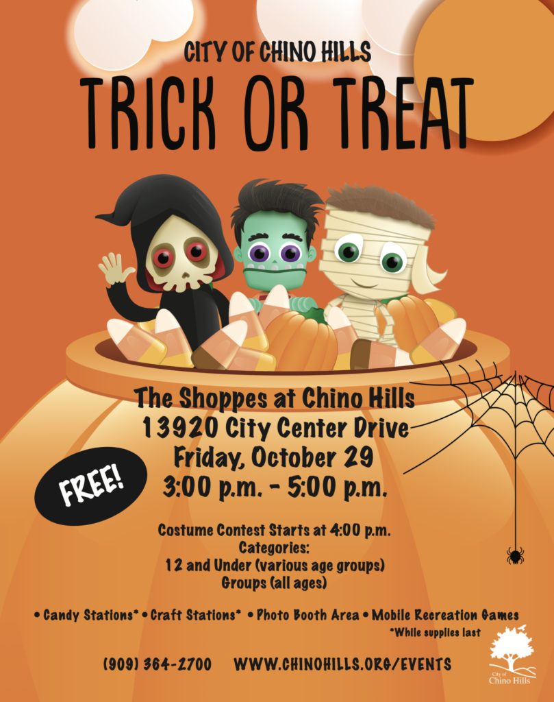 City of Chino Hills Trick or Treat Athens Services