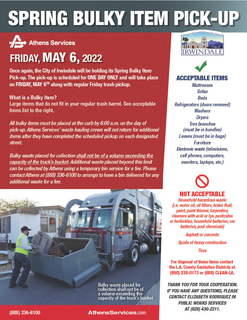 2023 Curbside Bulky Item Pickup – City of Belton