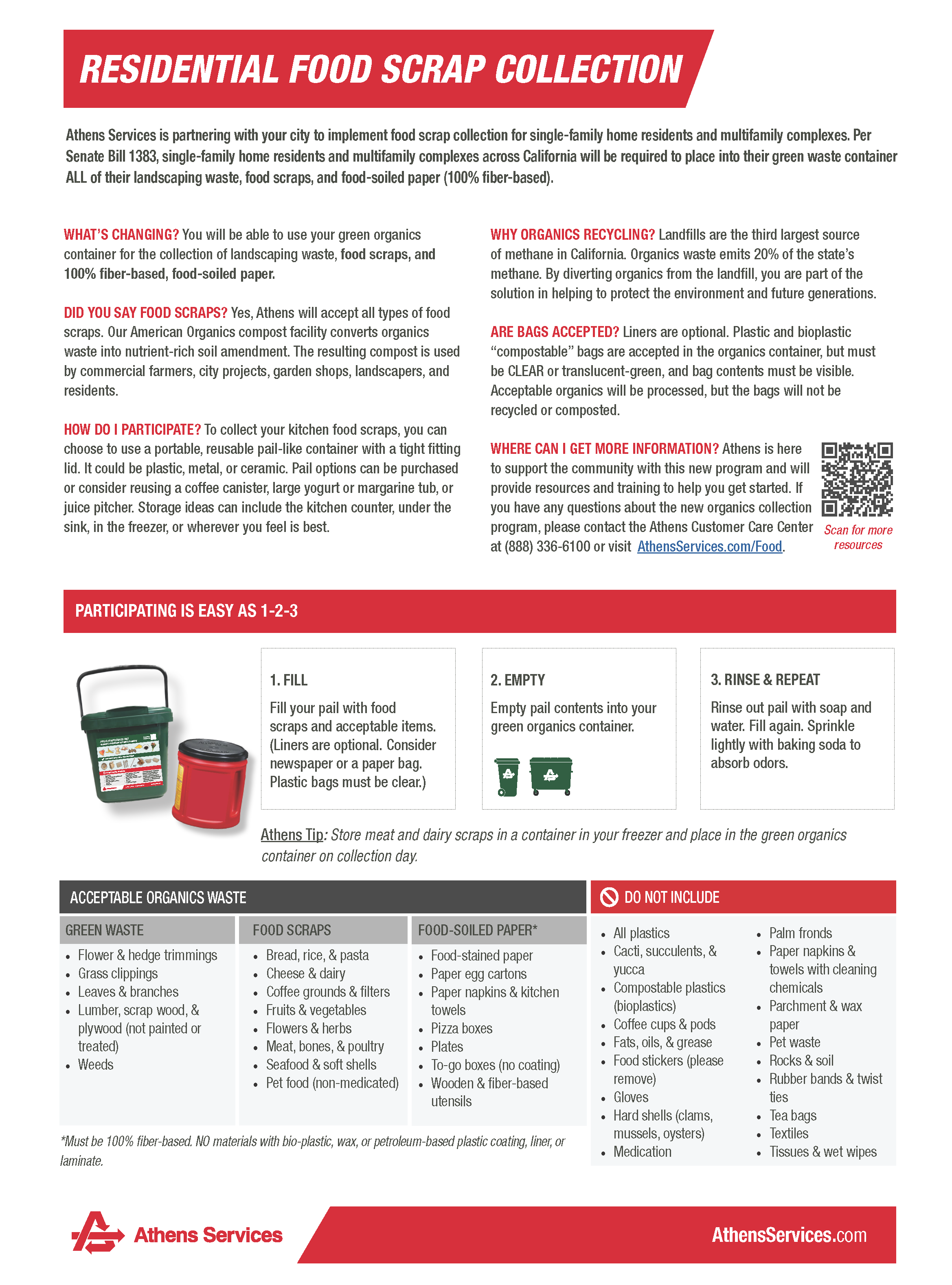 Residential Food Scrap Collection Flyer