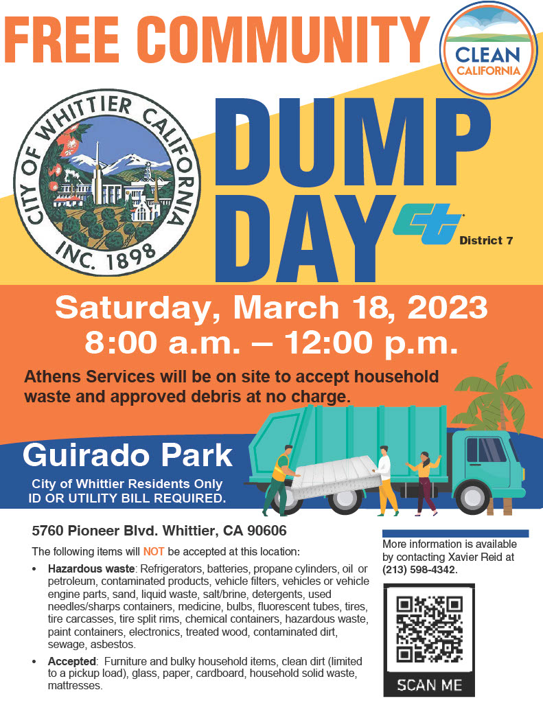 Whittier Free Community Dump Day Athens Services