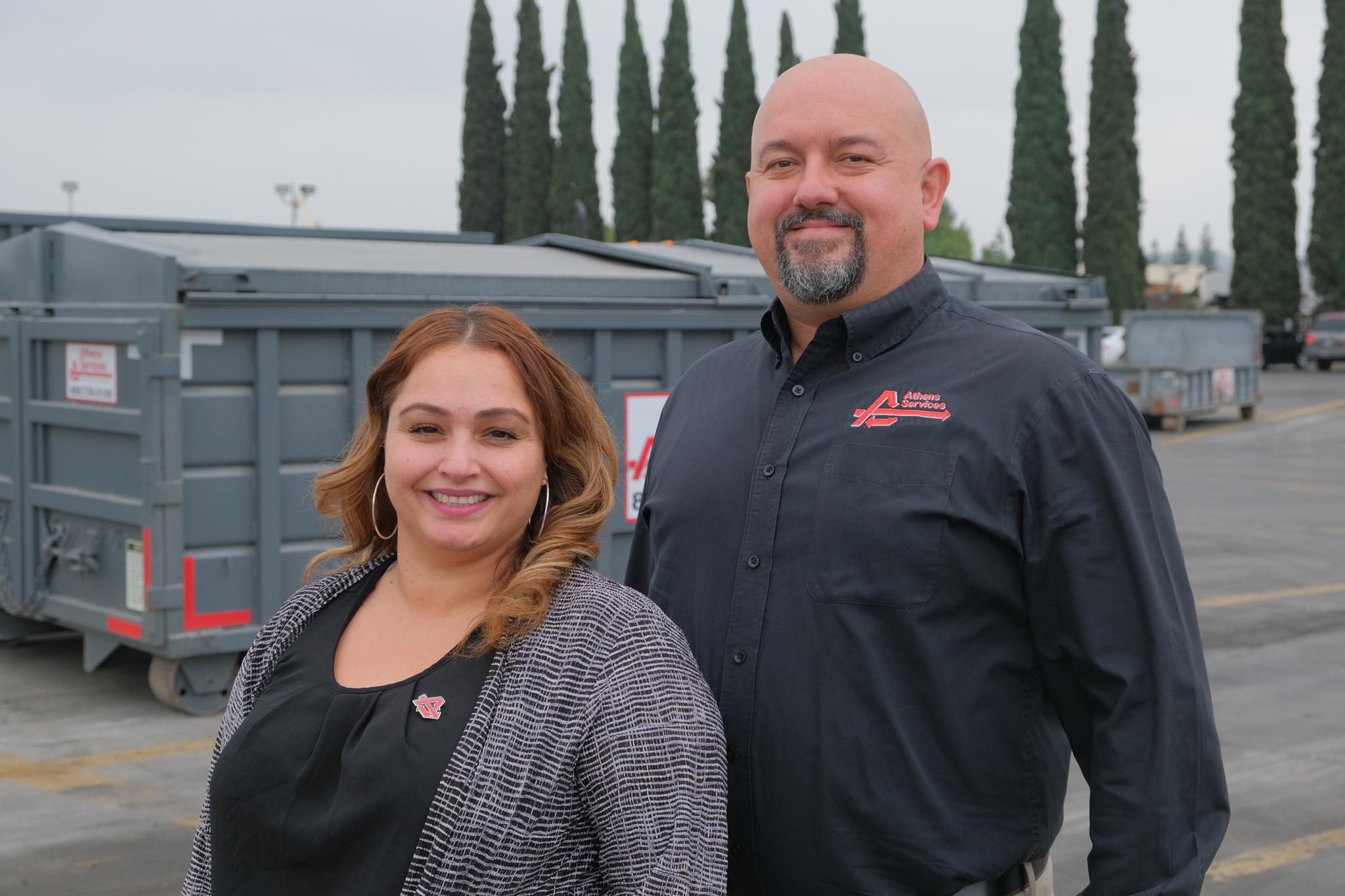Special-Waste-Roll-Off-Coordinator-Claudia-Arellano and Special Waste Manager Jaime Aleman
