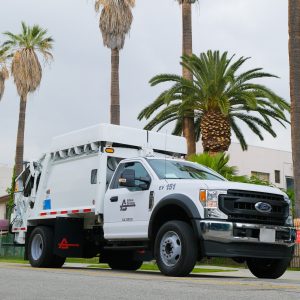 Athens Services first fully electric collection vehicle