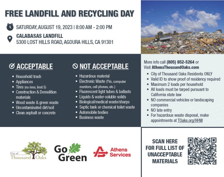 Thousand Oaks Free Landfill and Recycling Day Athens Services