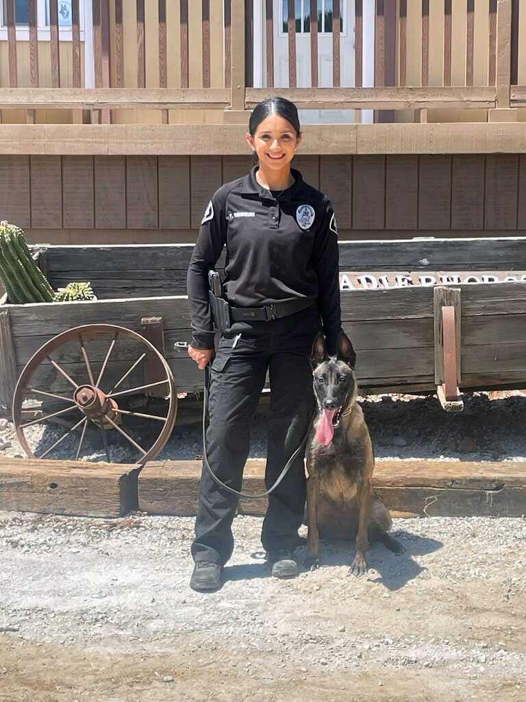 Police Officer Yasmin Rodriguez and-K-9 Athena