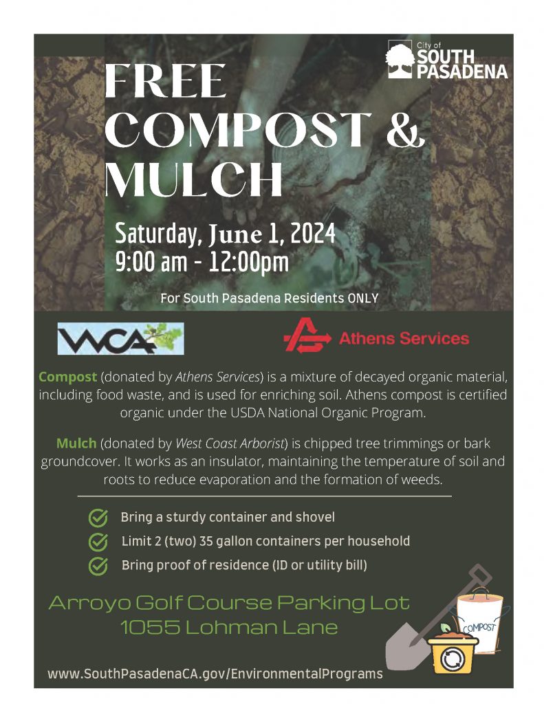 South Pasadena Free Compost & Mulch Athens Services