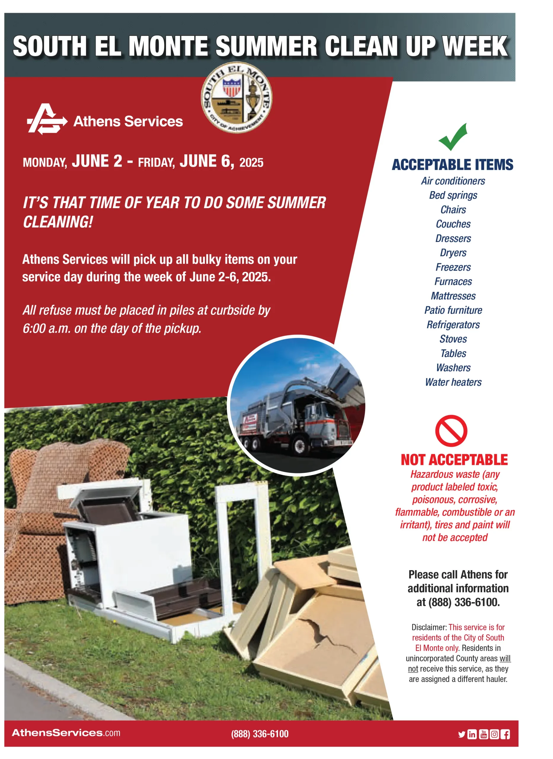 Athens Services South El Monte Summer Cleanup 2-6-2025 ENG Flyer