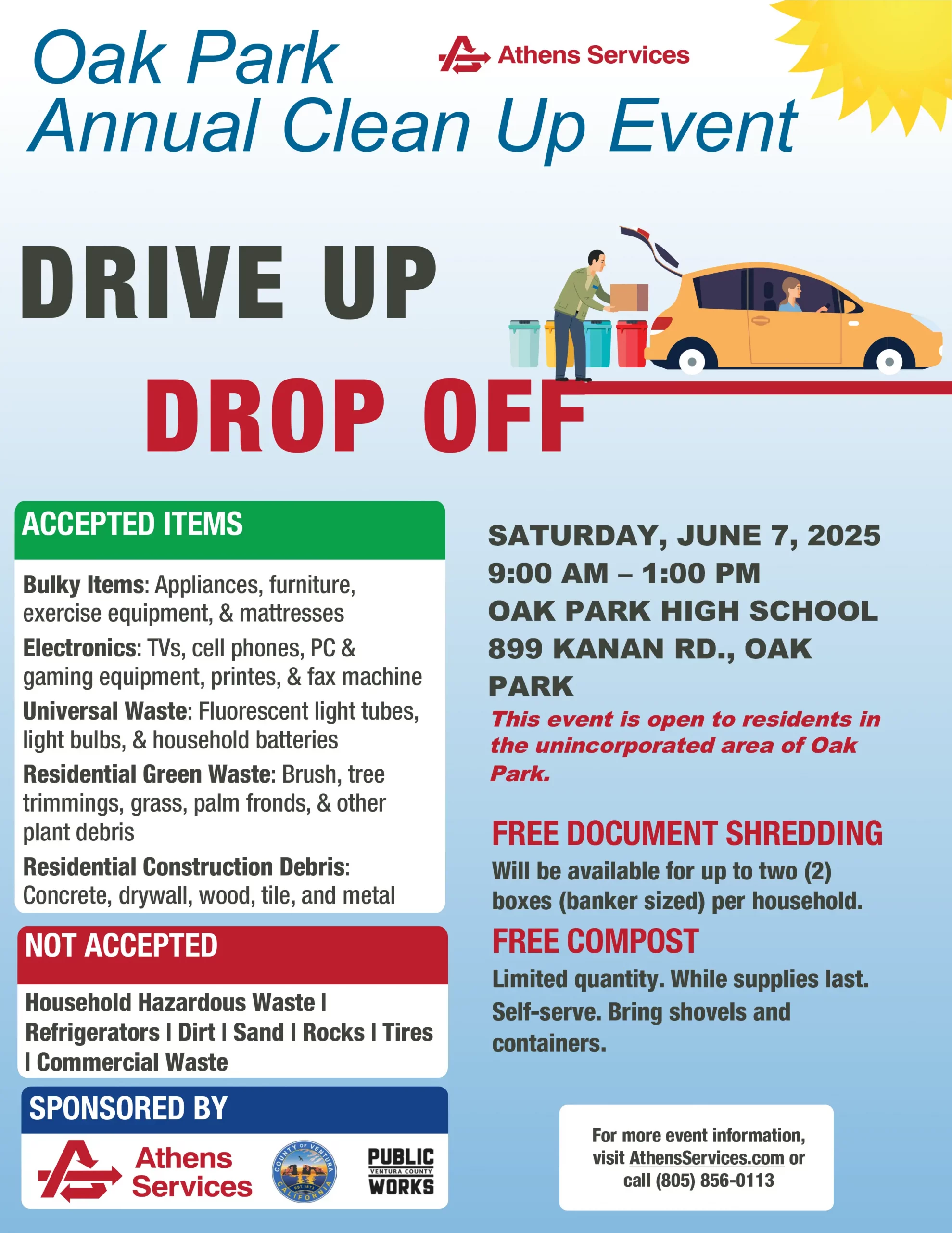 Athens Services Ventura County Oak Park Annual Cleanup Event