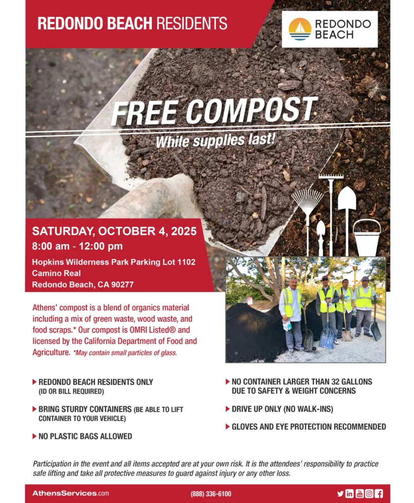 Athens Services Redondo Beach Compost Giveaway 10-04-25
