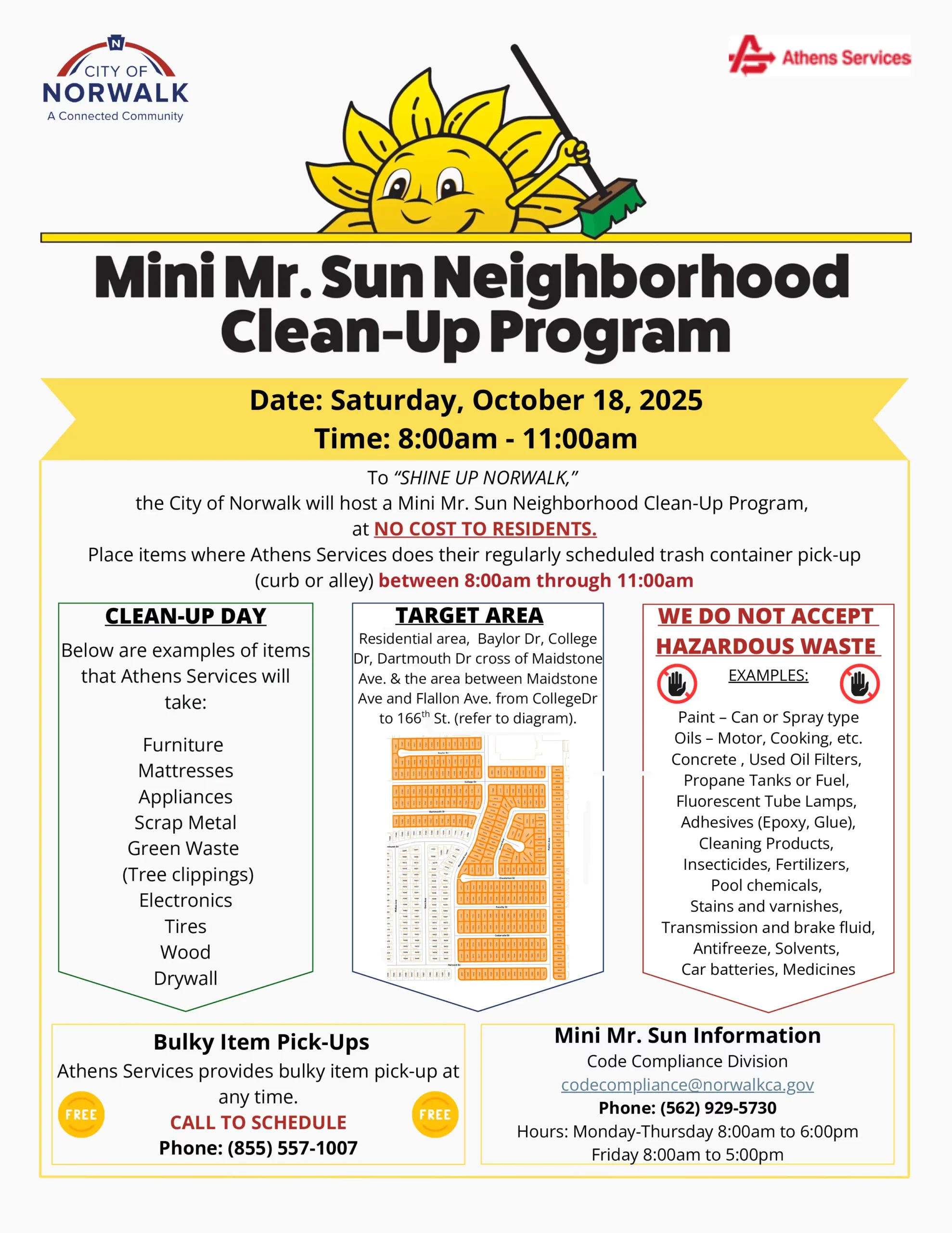 Athens Services Norwalk Mini Mr. Sun Neighborhood Event