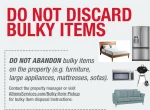 Athens Services Do Not Discard Bulky Items Signage Poster