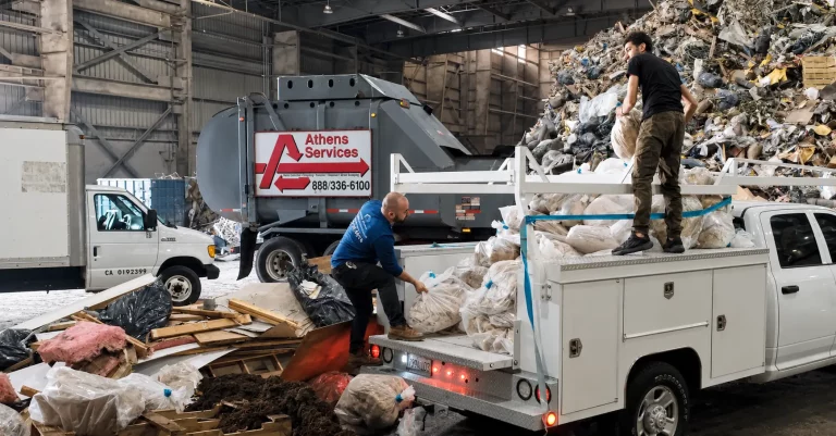 Athens Services Irwindale Materials Recovery Facility Service Self Hauler Dumping Trash