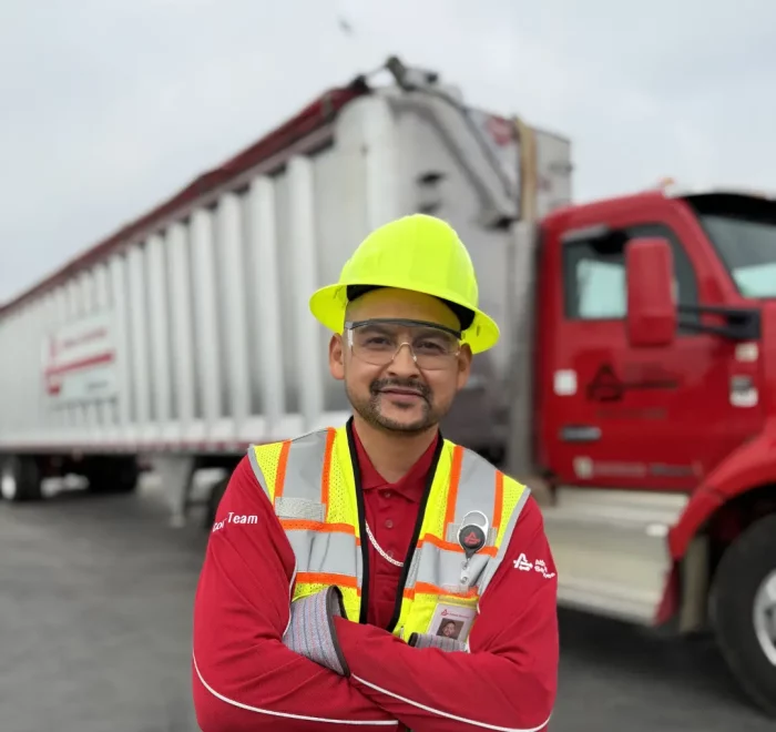 athens services national waste & recycling workers week jorge delgado transfer truck driver